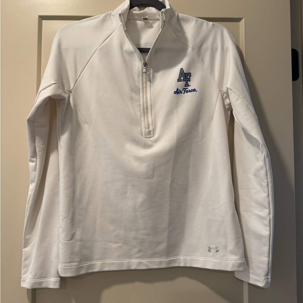 Under Armour White Quarter-Zip Air Force Falcons